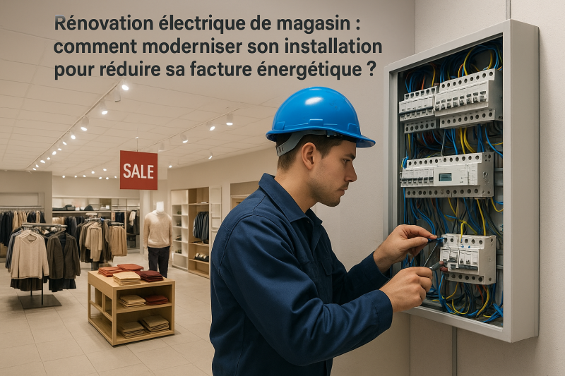 Rénovation électrique de magasin : comment moderniser son installation pour réduire sa facture énergétique ?